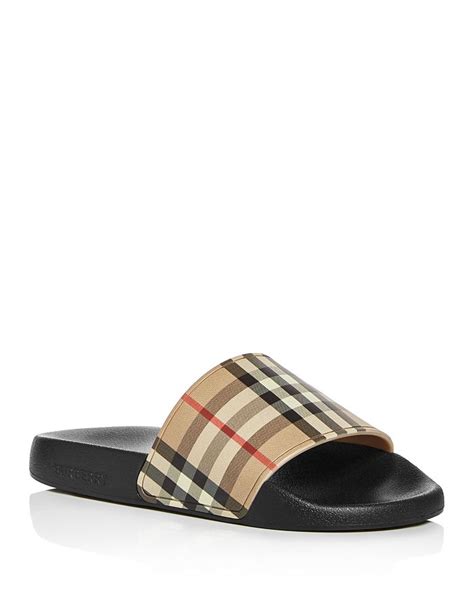 burberry furley slides womens|Burberry sandals bloomingdale.